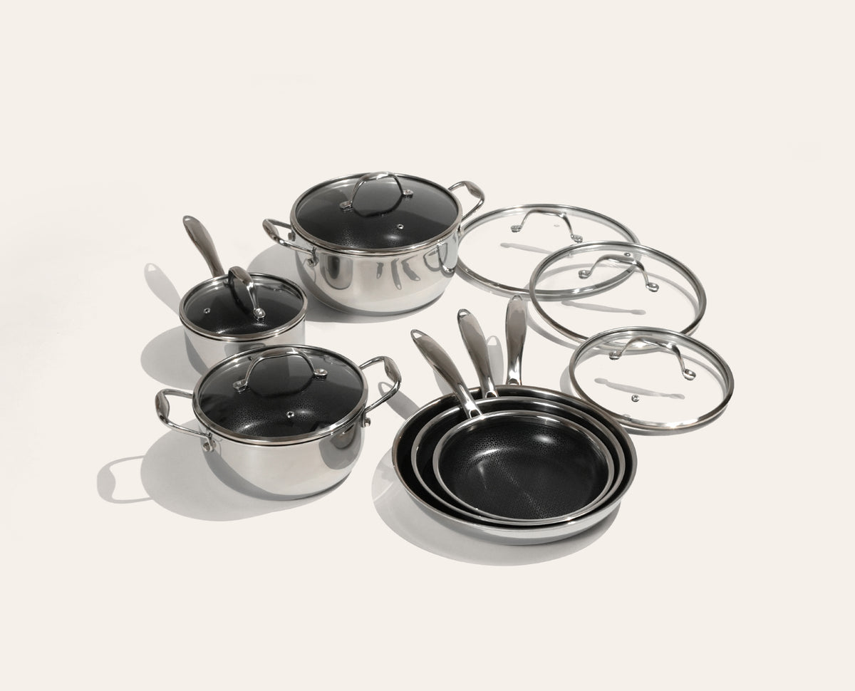 12 gabalu Hoto™ pannu un katlu komplekts