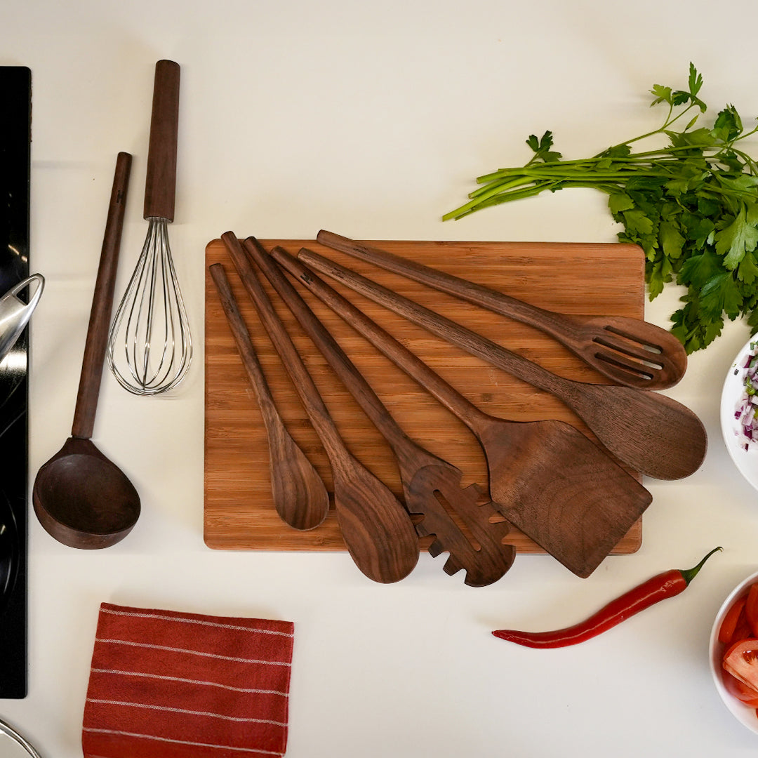 9 daļu koka instrumentu komplekts