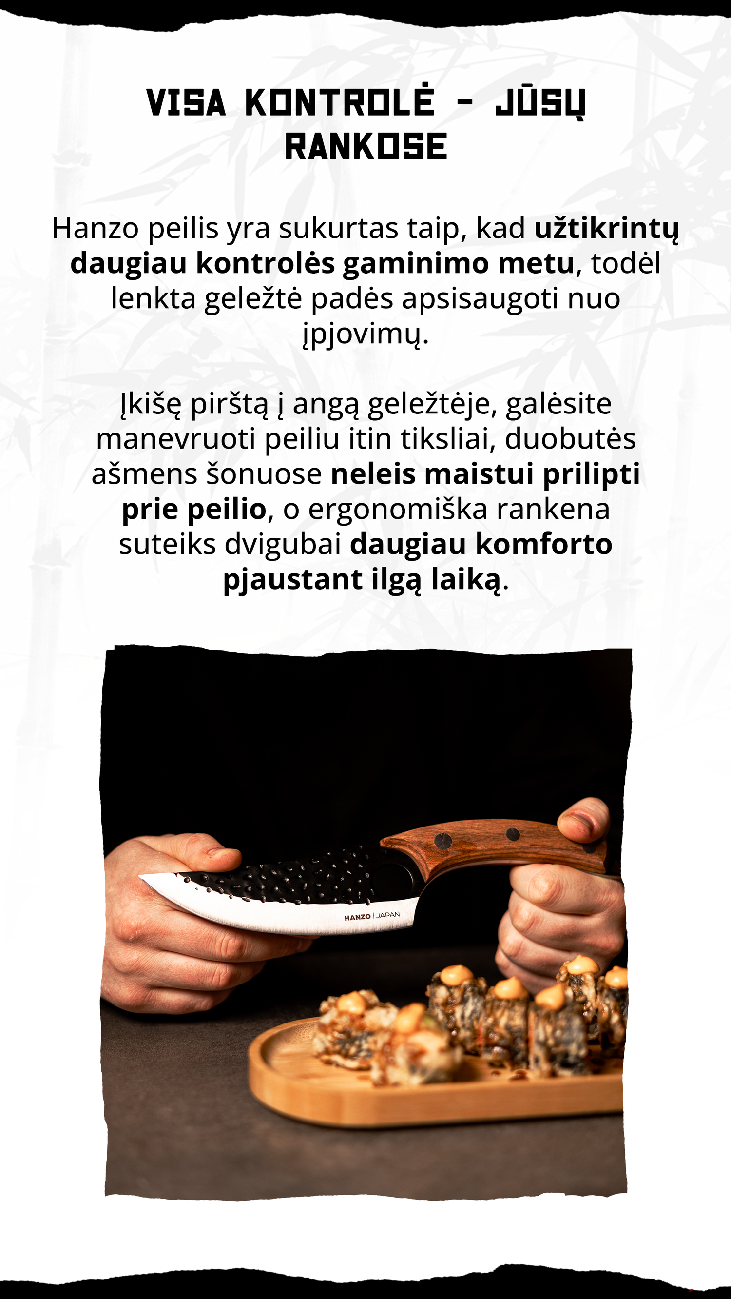 Visa kontrolė - jūsų rankose