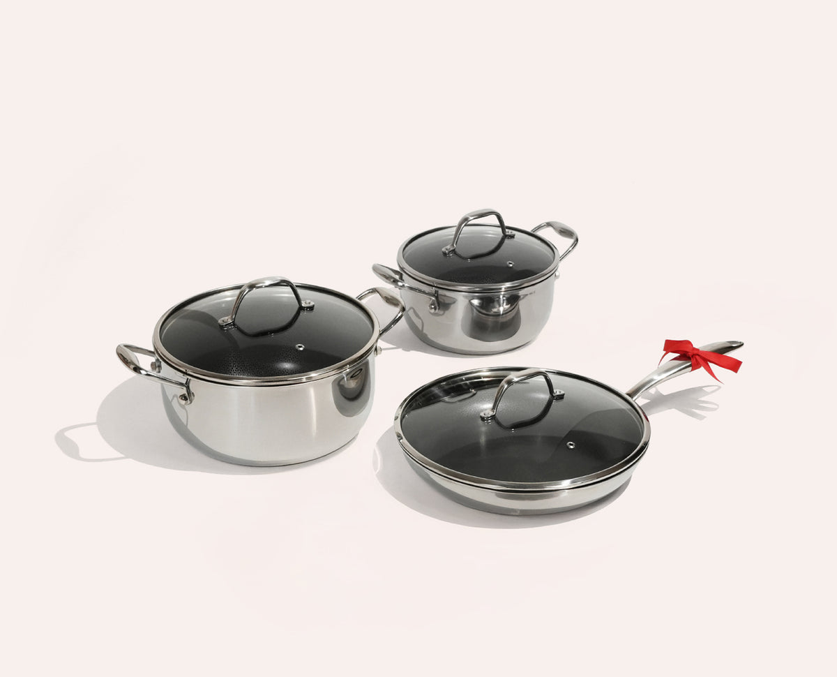 Hoto™ katlu komplekts bez vākiem + DĀVANA